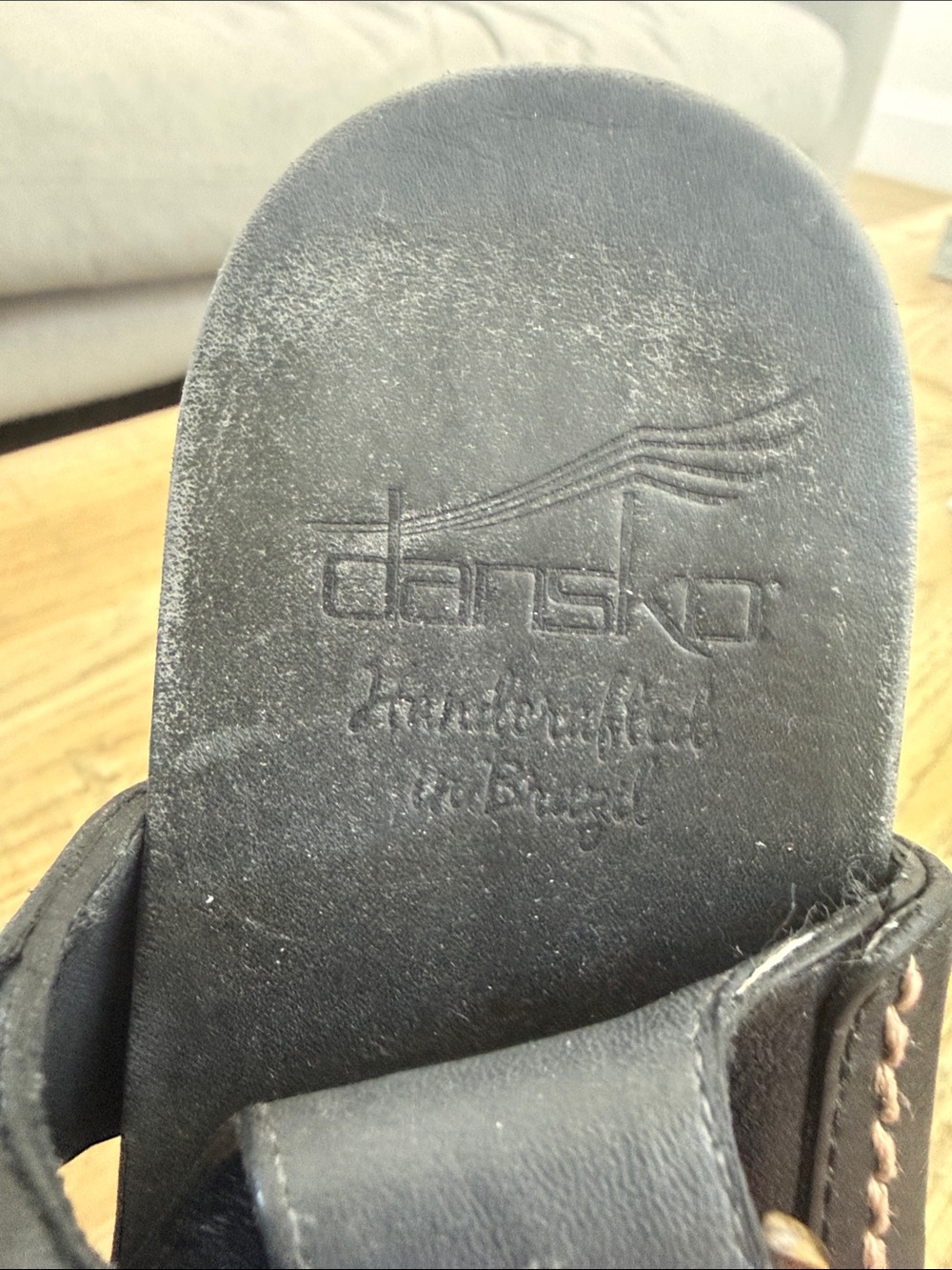 Dansko Women's Authentic Open-Toe Wooden Wedge Sandals size 38 - Picture 6 of 11